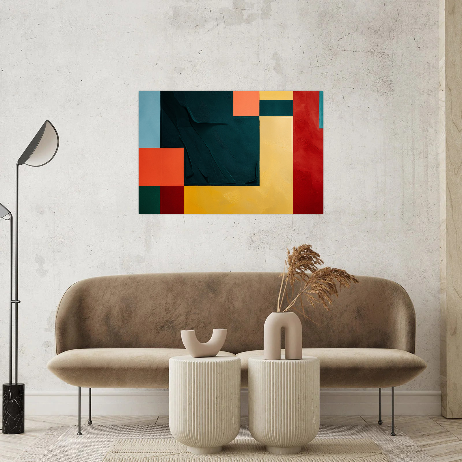 Umetnička slika ​Forme u bojama na platnu - NS Canvas Shop