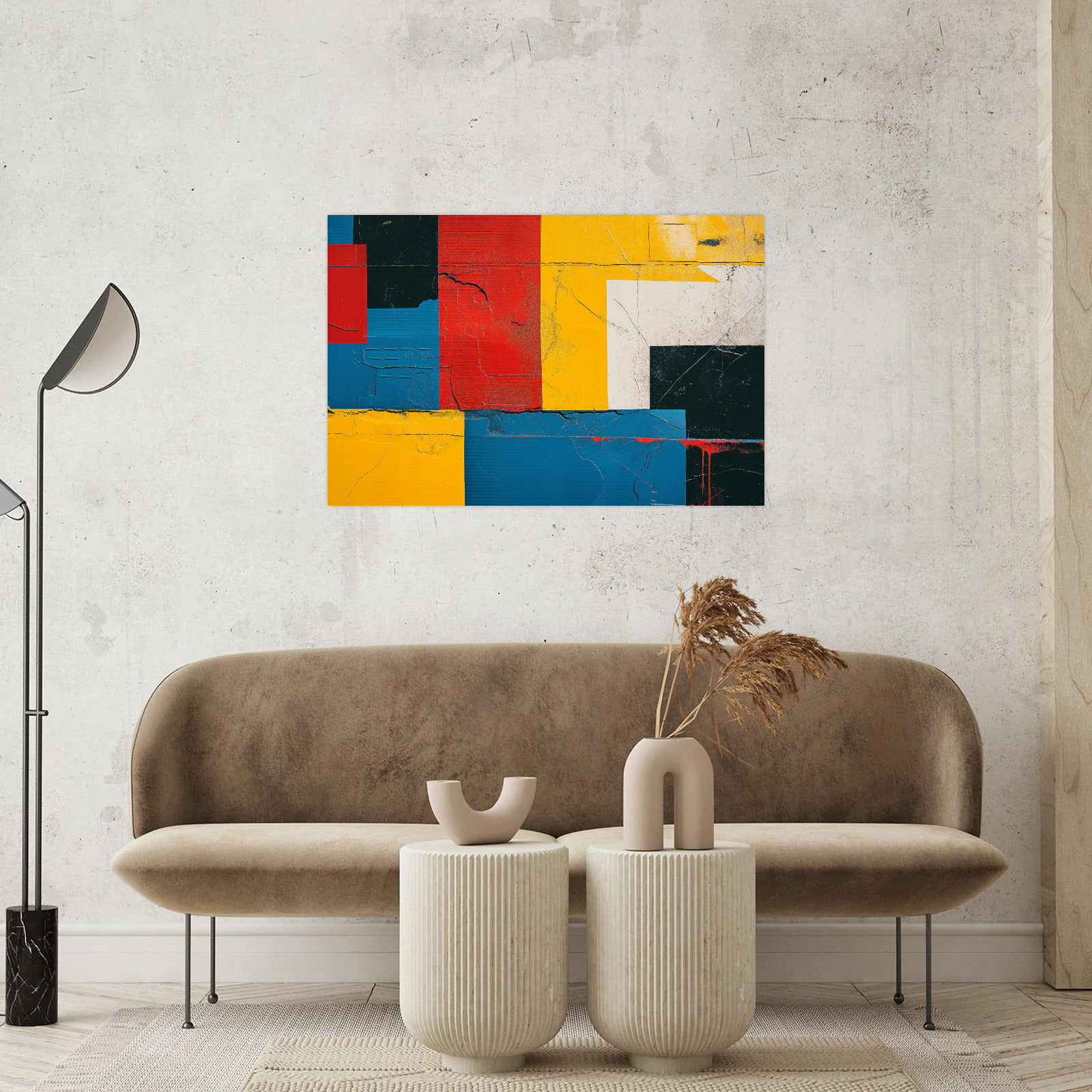 Umetnička slika ​Forme u bojama II na platnu - NS Canvas Shop