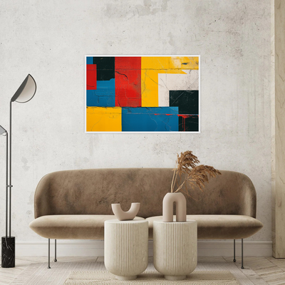 Umetnička slika ​Forme u bojama II na platnu - NS Canvas Shop