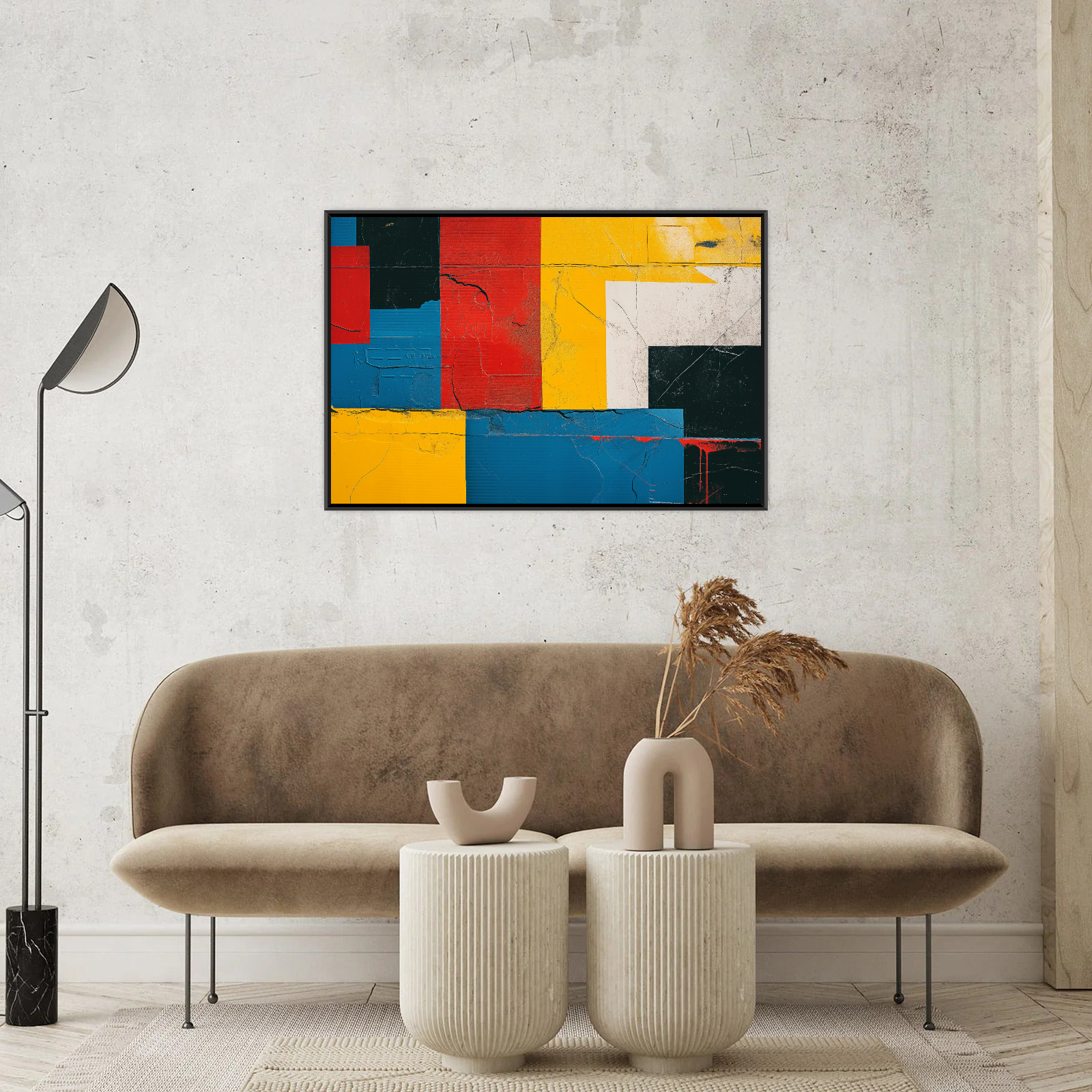 Umetnička slika ​Forme u bojama II na platnu - NS Canvas Shop