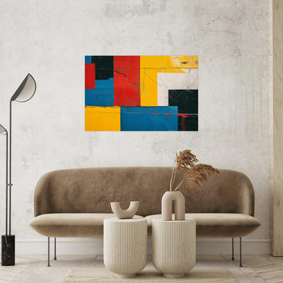 Umetnička slika ​Forme u bojama II na platnu - NS Canvas Shop