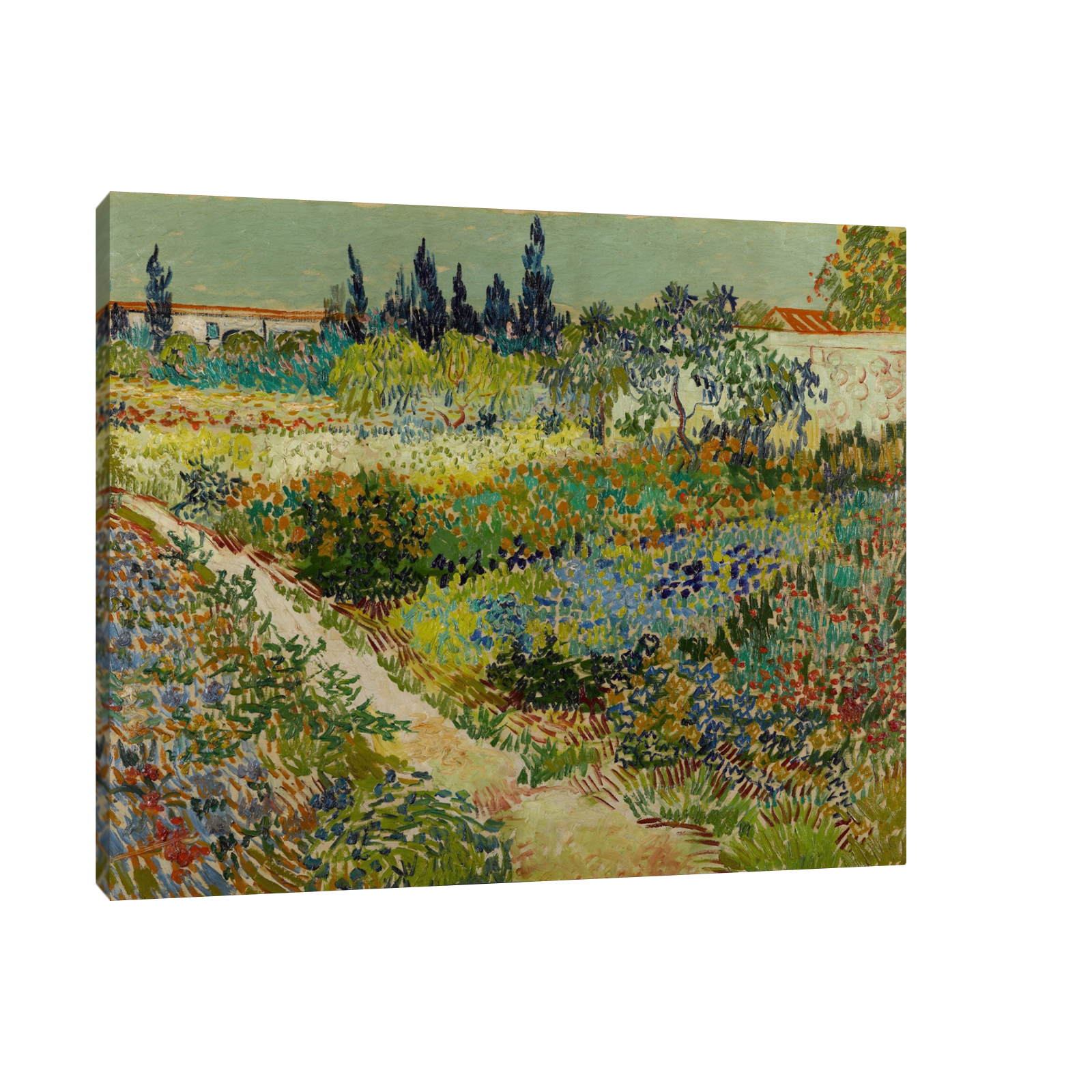 Umetnička slika ​Garden at Arles, Vincent van Gogh na platnu - NS Canvas Shop