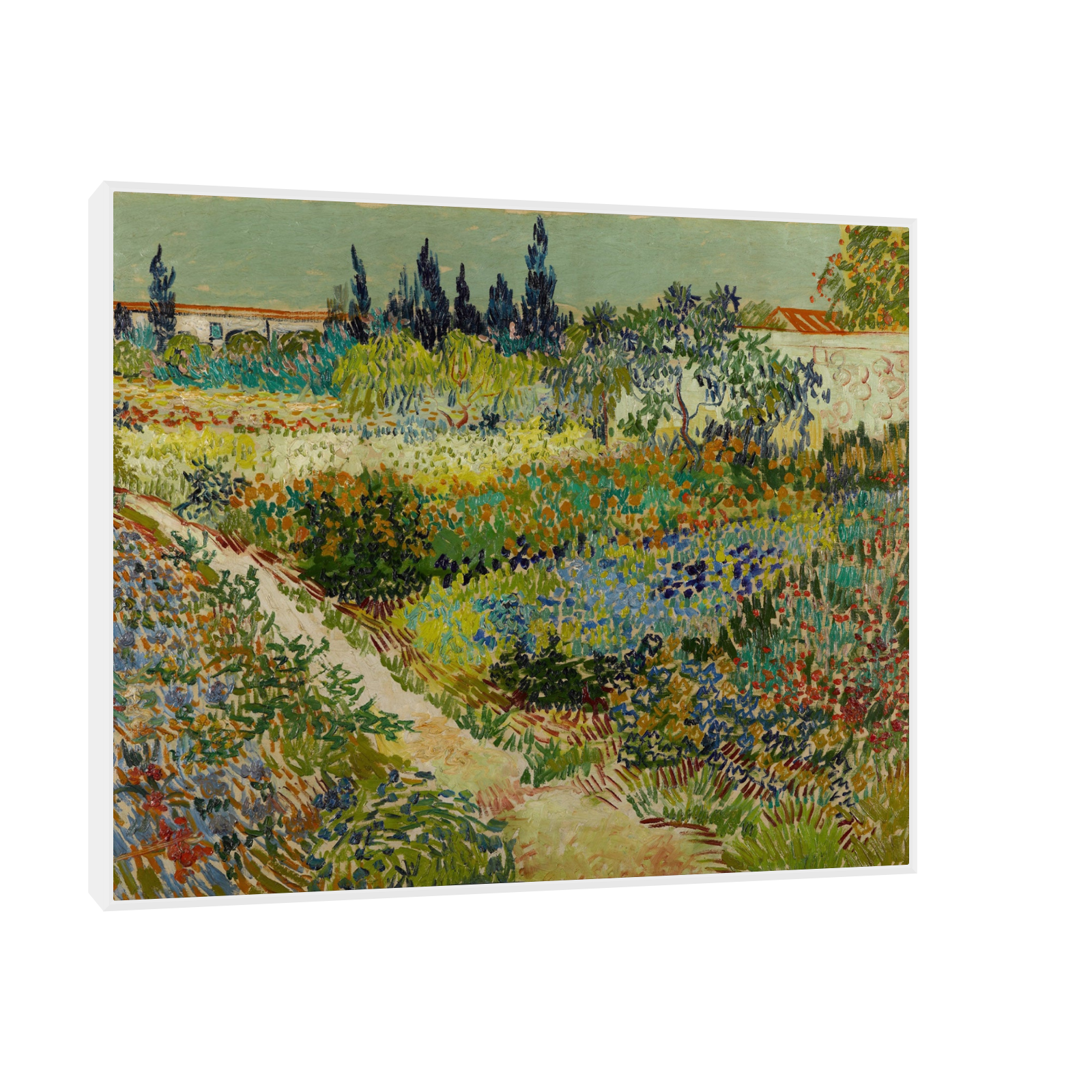 Umetnička slika ​Garden at Arles, Vincent van Gogh na platnu - NS Canvas Shop