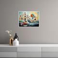 Umetnička slika ​Geometrijska harmonija na platnu - NS Canvas Shop