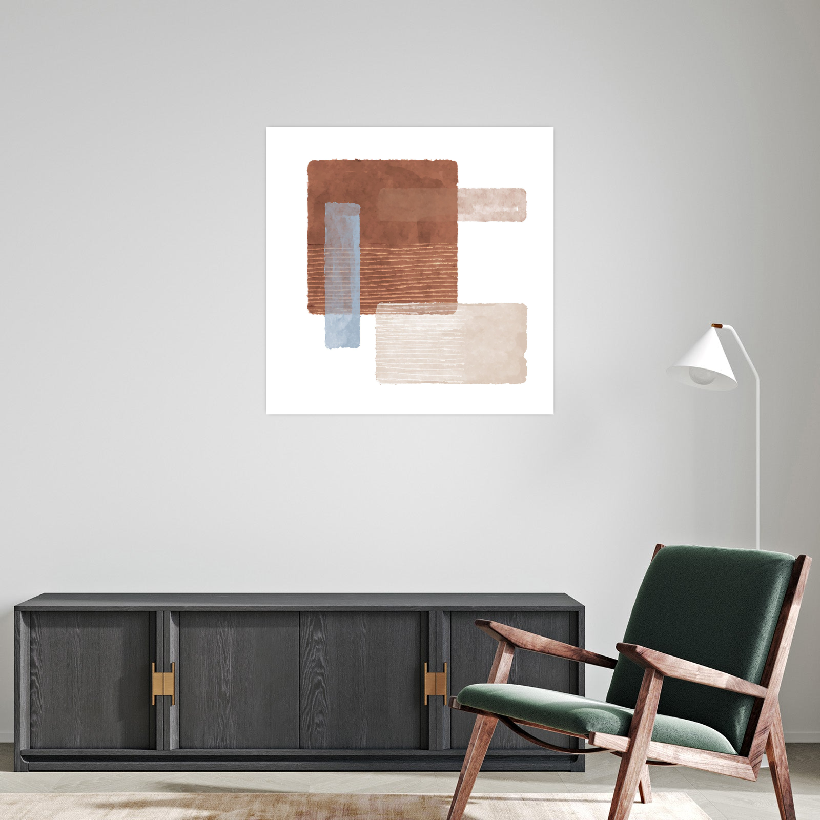 Umetnička slika ​Geometriska poezija III na platnu - NS Canvas Shop
