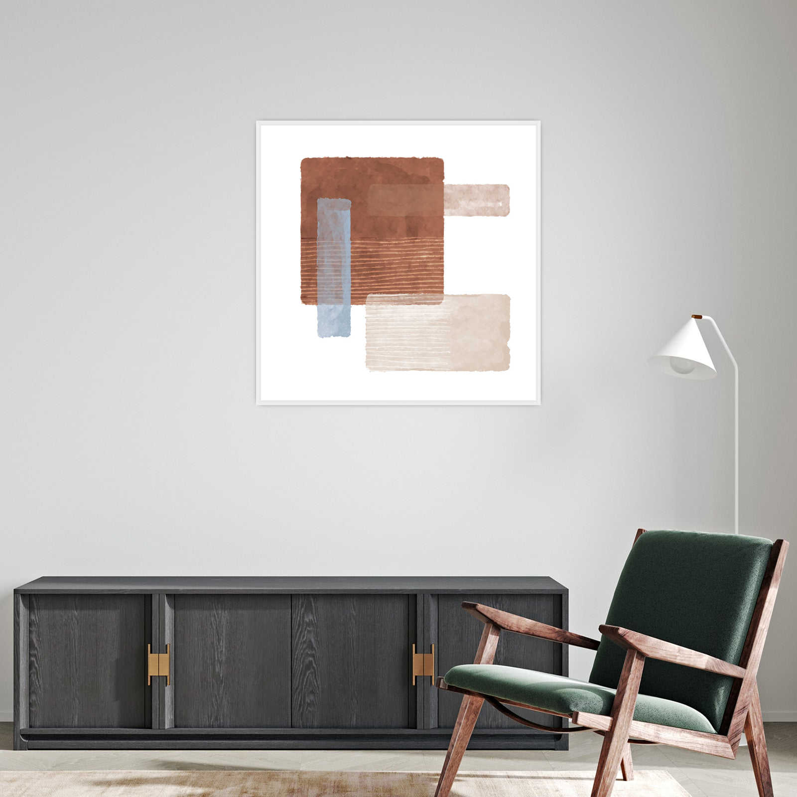 Umetnička slika ​Geometriska poezija III na platnu - NS Canvas Shop