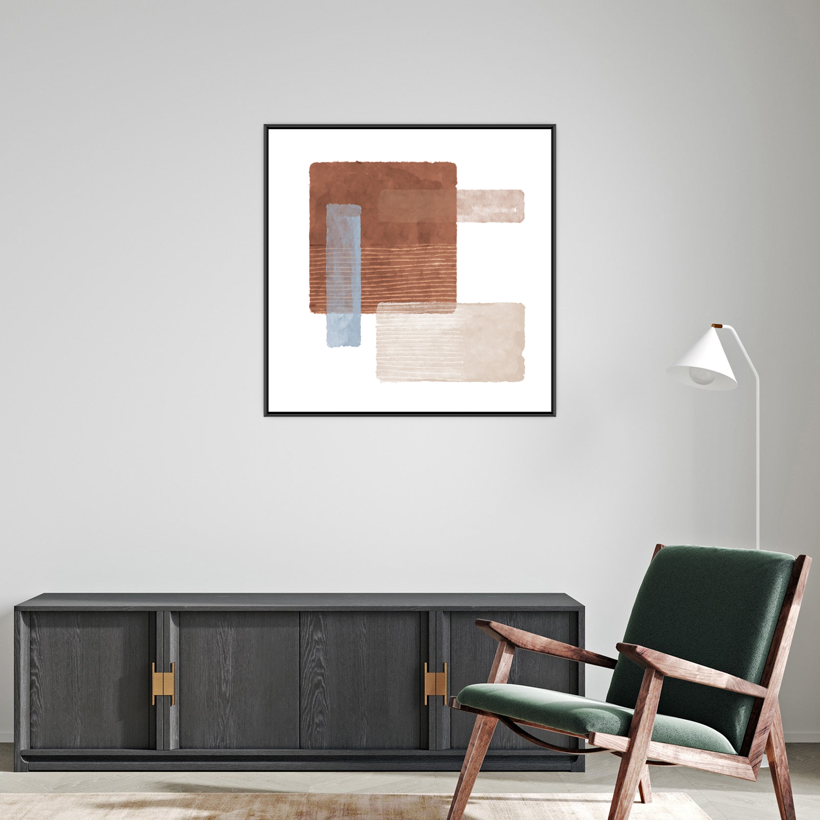 Umetnička slika ​Geometriska poezija III na platnu - NS Canvas Shop