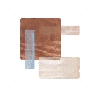 Umetnička slika ​Geometriska poezija III na platnu - NS Canvas Shop
