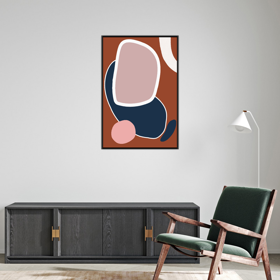 Umetnička slika ​Geometriski ritam na platnu - NS Canvas Shop