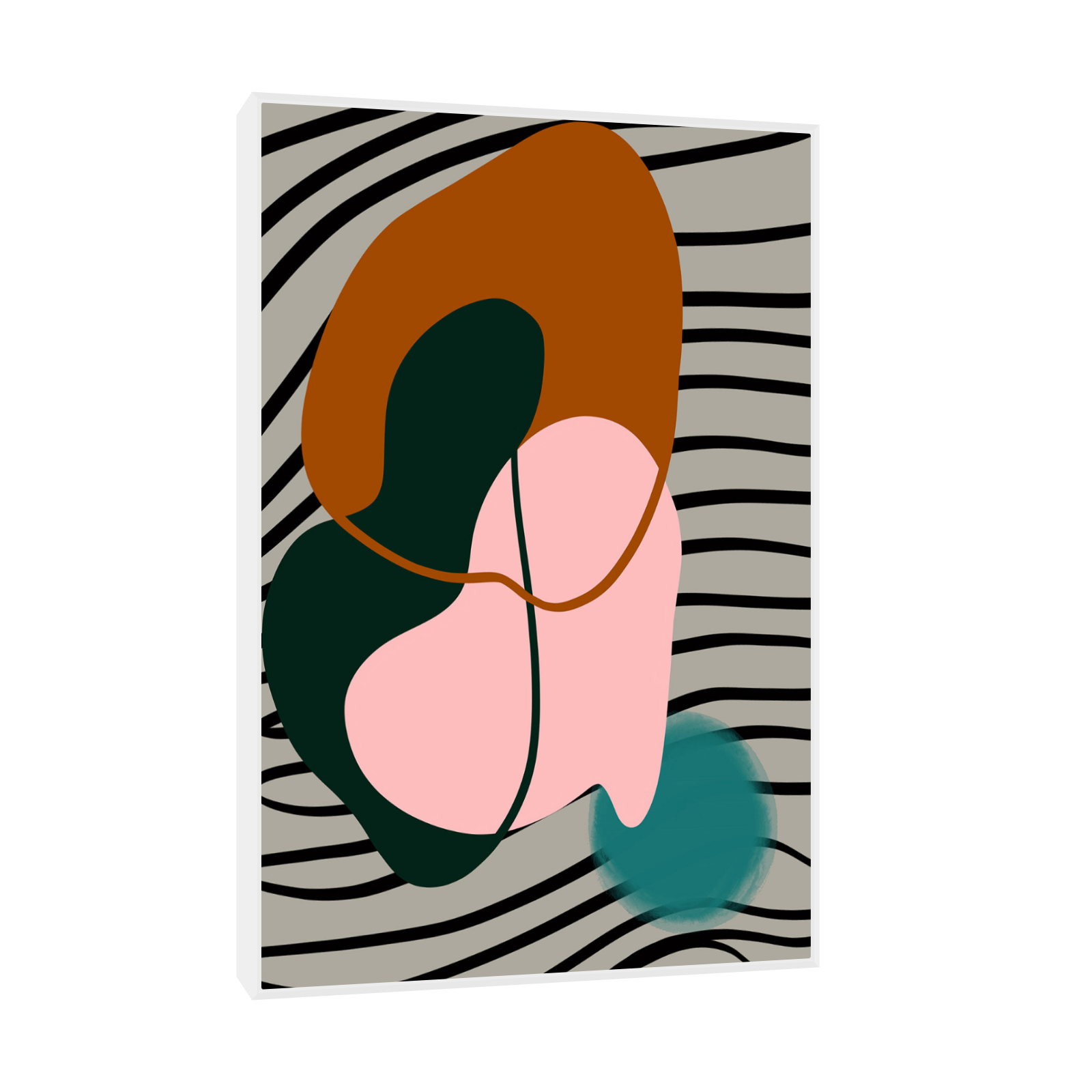 Umetnička slika ​Geometriski ritam II na platnu - NS Canvas Shop