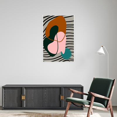 Umetnička slika ​Geometriski ritam II na platnu - NS Canvas Shop