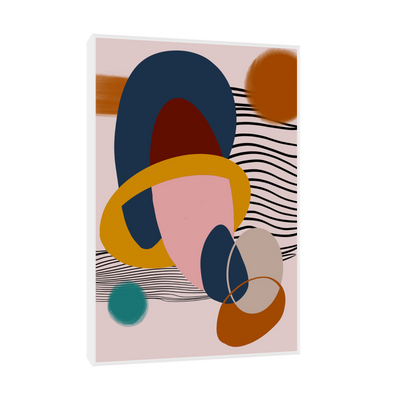 Umetnička slika ​Geometriski ritam III na platnu - NS Canvas Shop