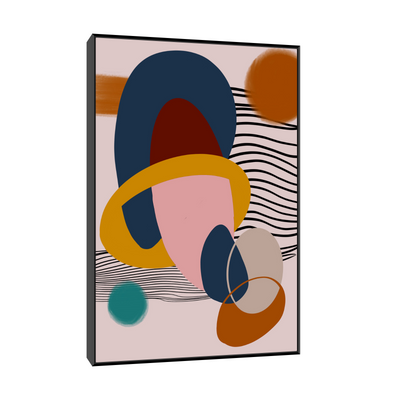 Umetnička slika ​Geometriski ritam III na platnu - NS Canvas Shop