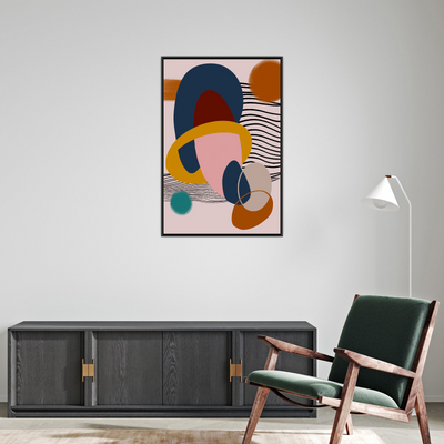 Umetnička slika ​Geometriski ritam III na platnu - NS Canvas Shop