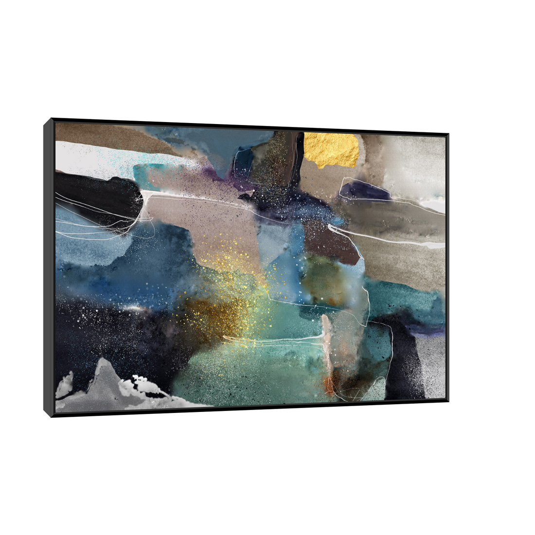 Umetnička slika ​Golden spots na platnu - NS Canvas Shop