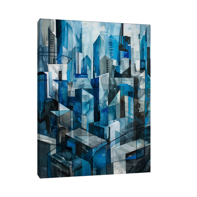 Umetnička slika ​Grad nocu na platnu - NS Canvas Shop