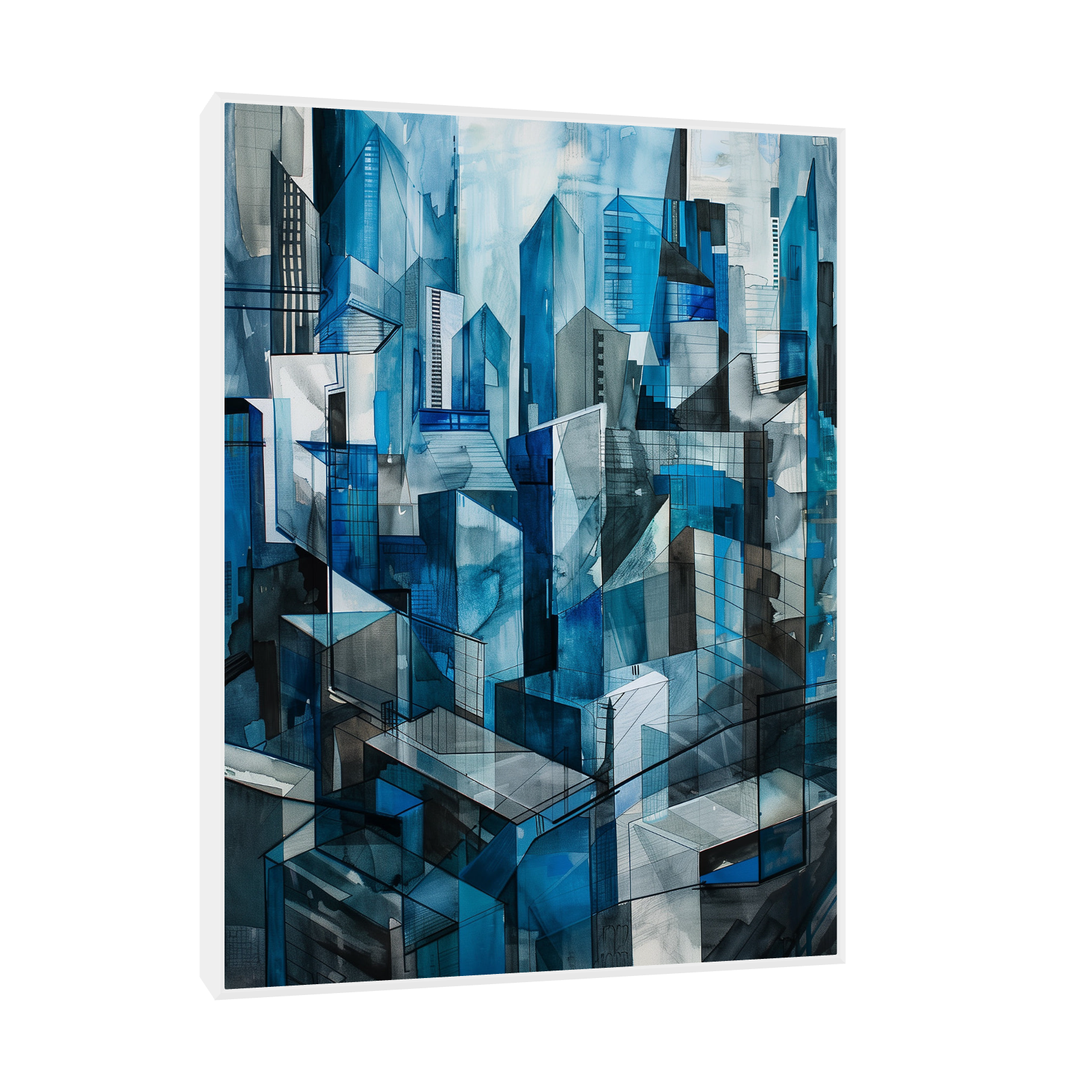 Umetnička slika ​Grad nocu na platnu - NS Canvas Shop
