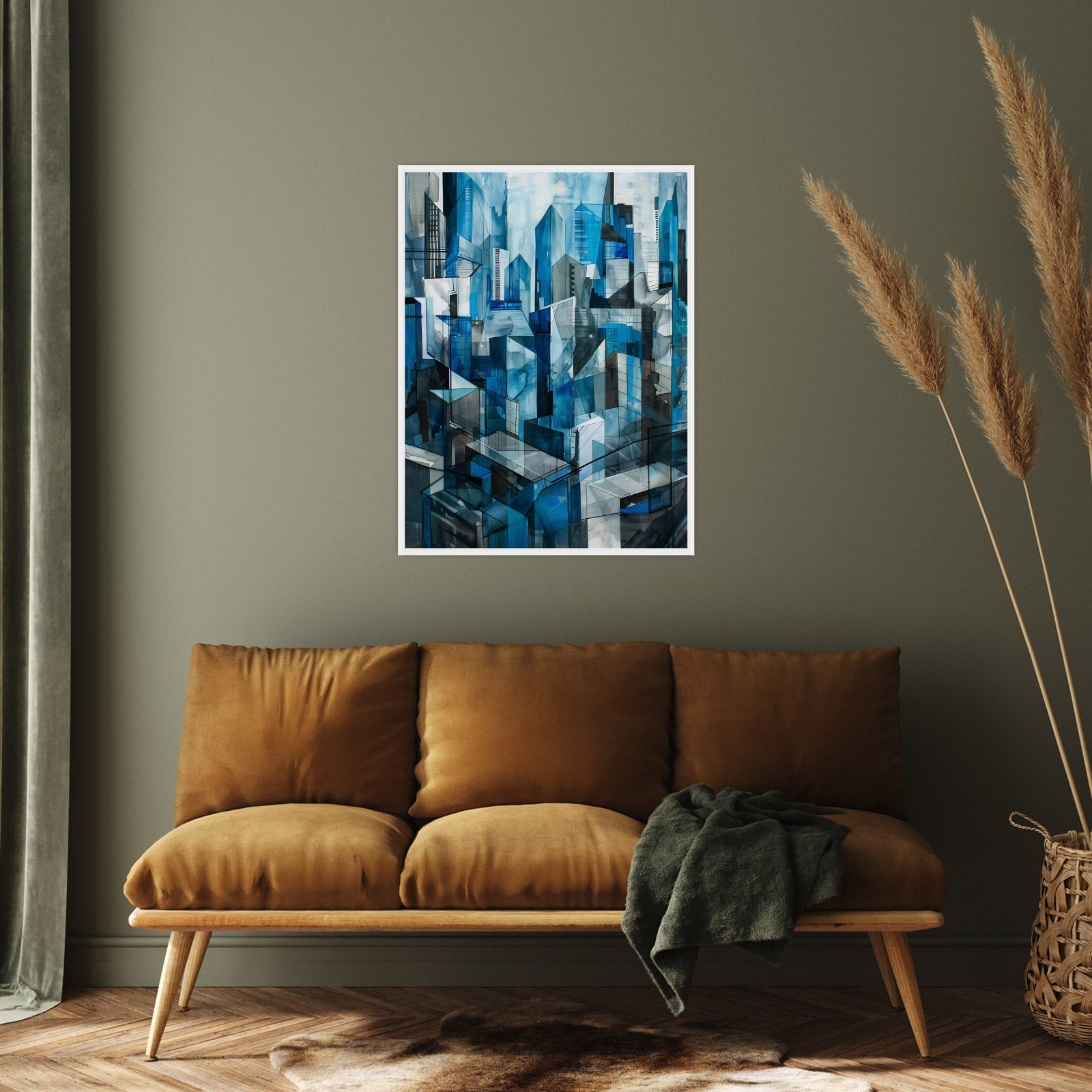 Umetnička slika ​Grad nocu na platnu - NS Canvas Shop