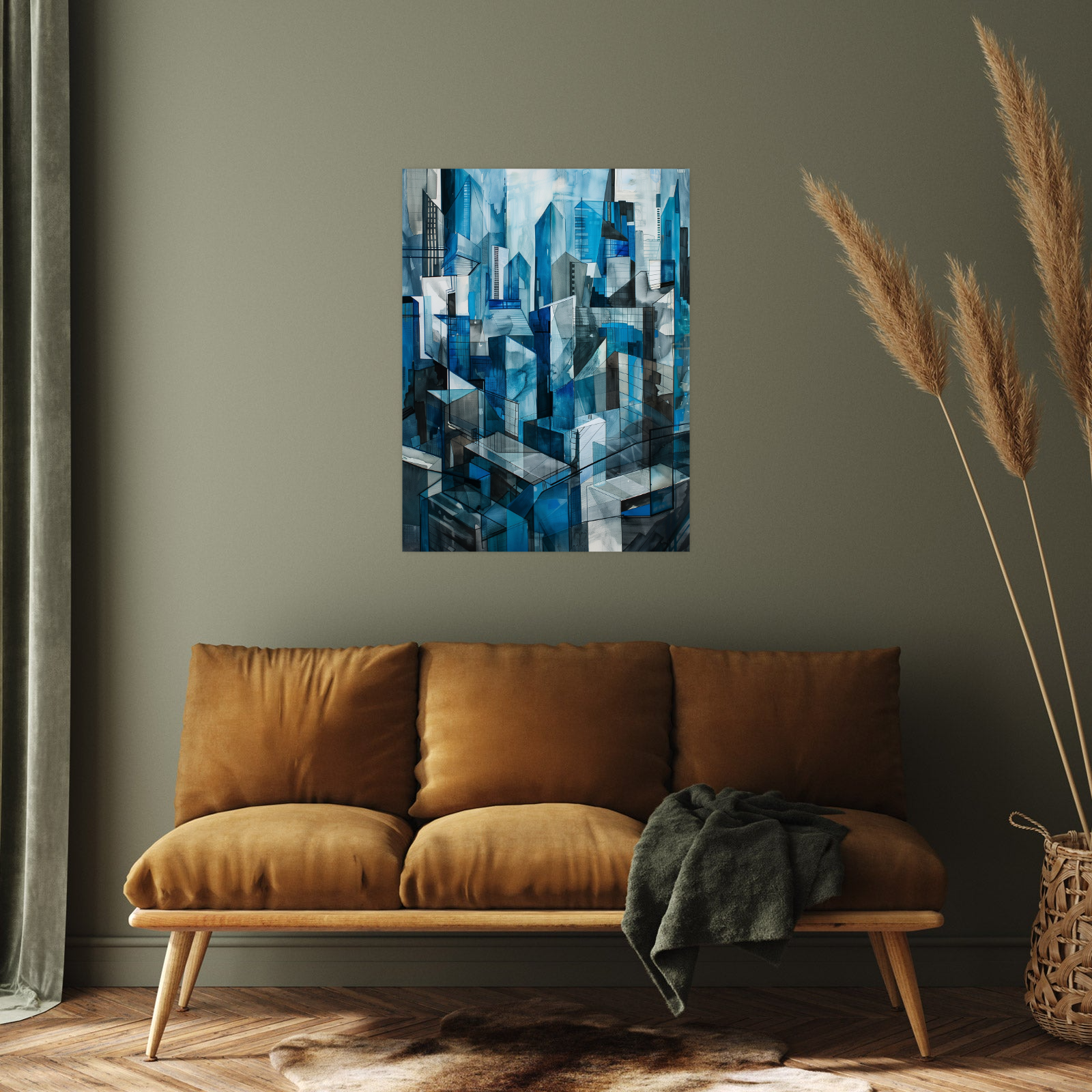 Umetnička slika ​Grad nocu na platnu - NS Canvas Shop