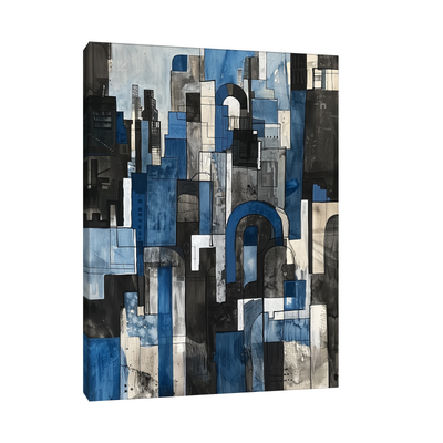 Umetnička slika ​Grad nocu II na platnu - NS Canvas Shop