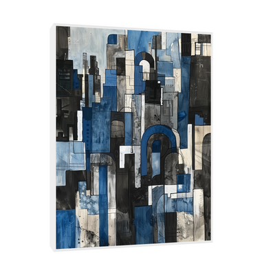 Umetnička slika ​Grad nocu II na platnu - NS Canvas Shop