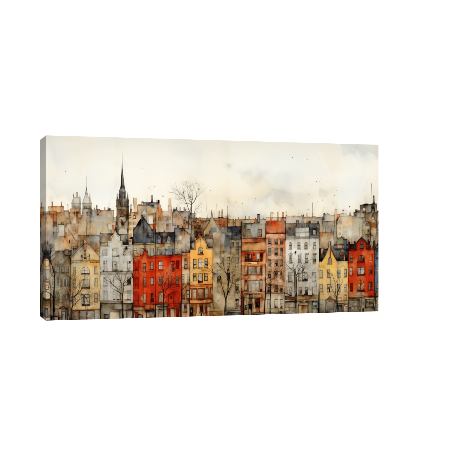 Umetnička slika ​Gradski Rapsodija na platnu - NS Canvas Shop