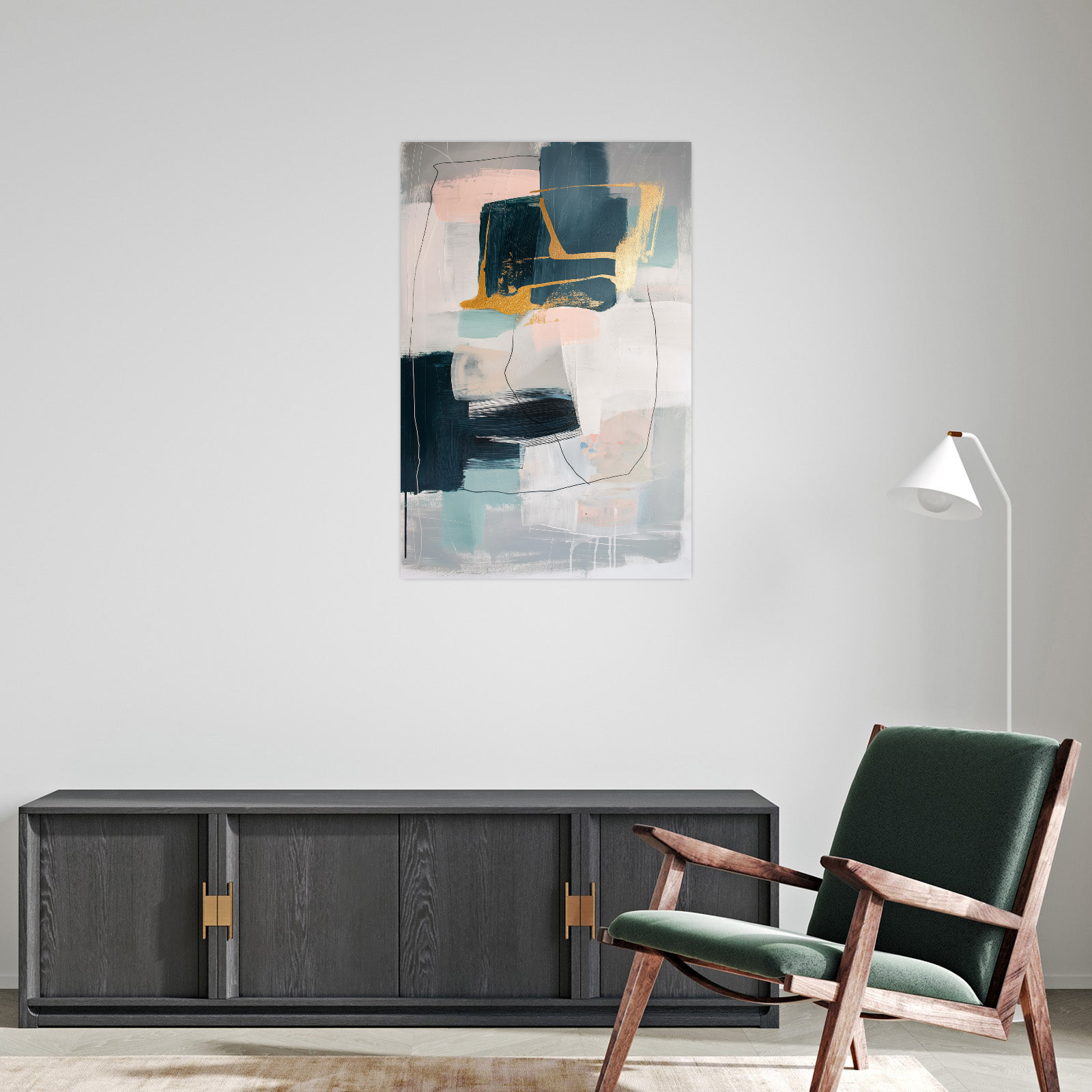 Umetnička slika ​Harmonija u koloritu na platnu - NS Canvas Shop