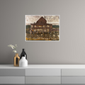 Umetnička slika ​House with Shingle Roof, Egon Schiele na platnu - NS Canvas Shop