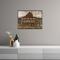 Umetnička slika ​House with Shingle Roof, Egon Schiele na platnu - NS Canvas Shop