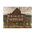 Umetnička slika ​House with Shingle Roof, Egon Schiele na platnu - NS Canvas Shop