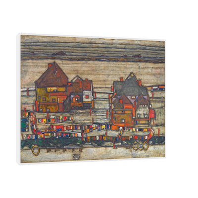Umetnička slika ​Houses With Laundry, Egon Schiele na platnu - NS Canvas Shop