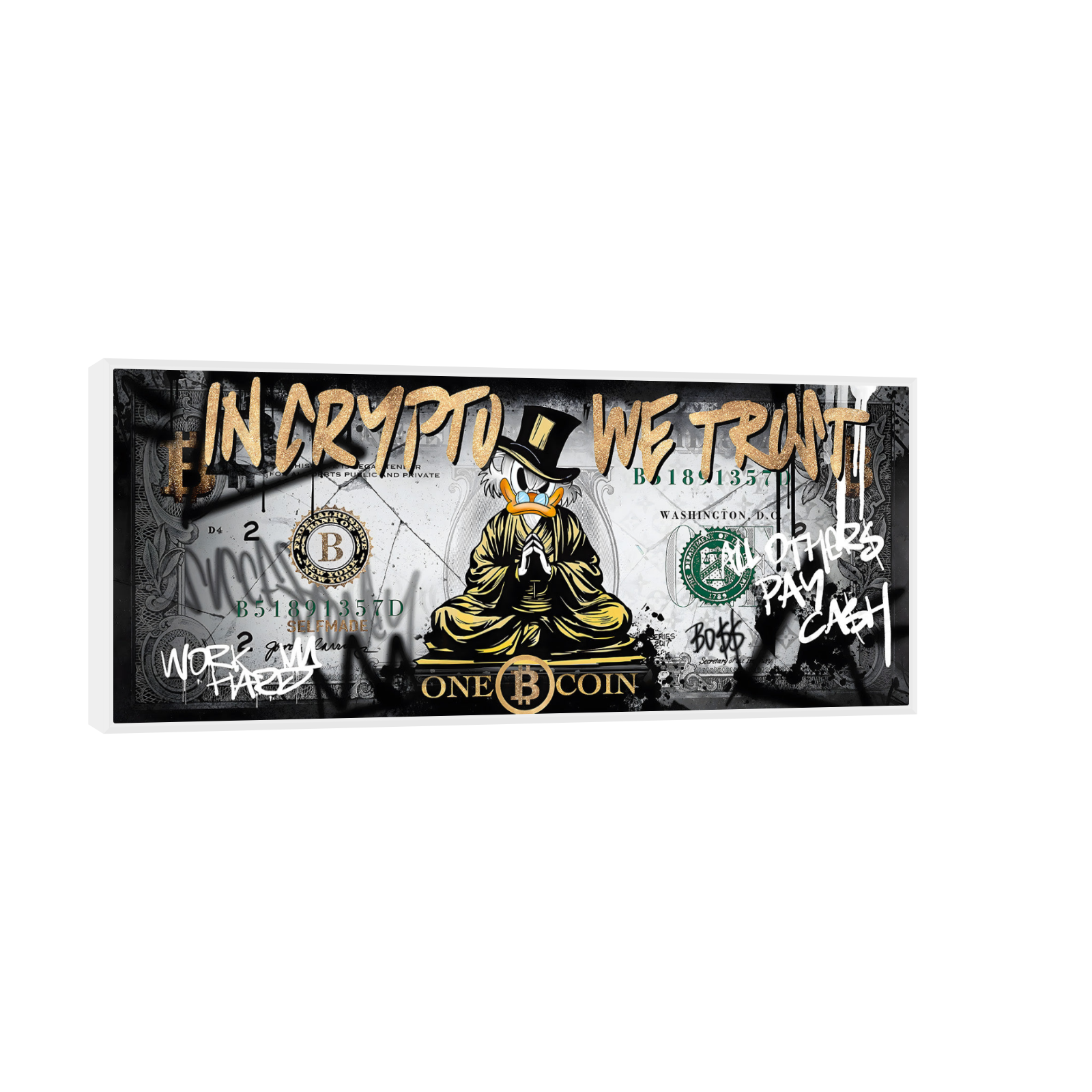 In Crypto We Trust – Pop Art Duck Edition