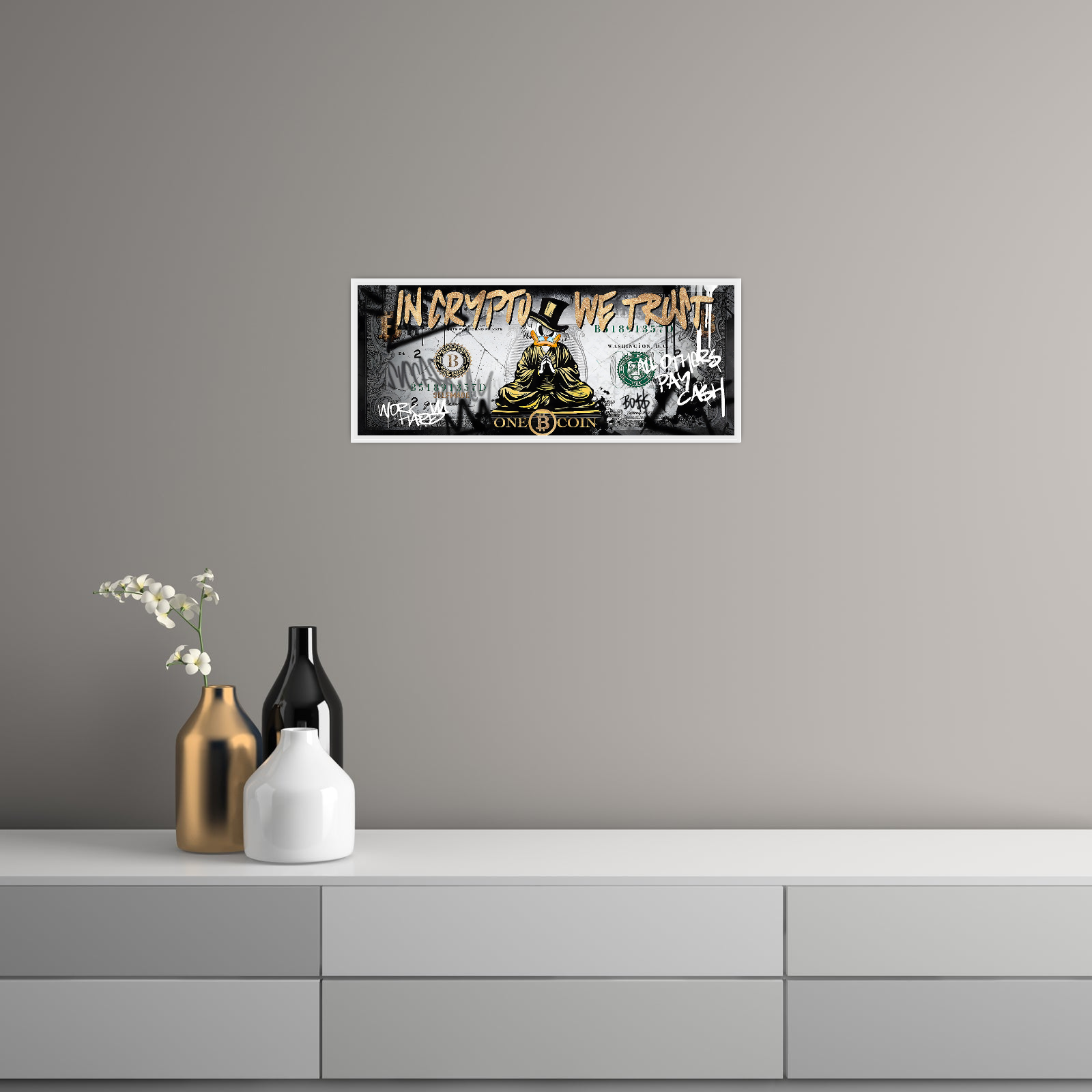 In Crypto We Trust – Pop Art Duck Edition