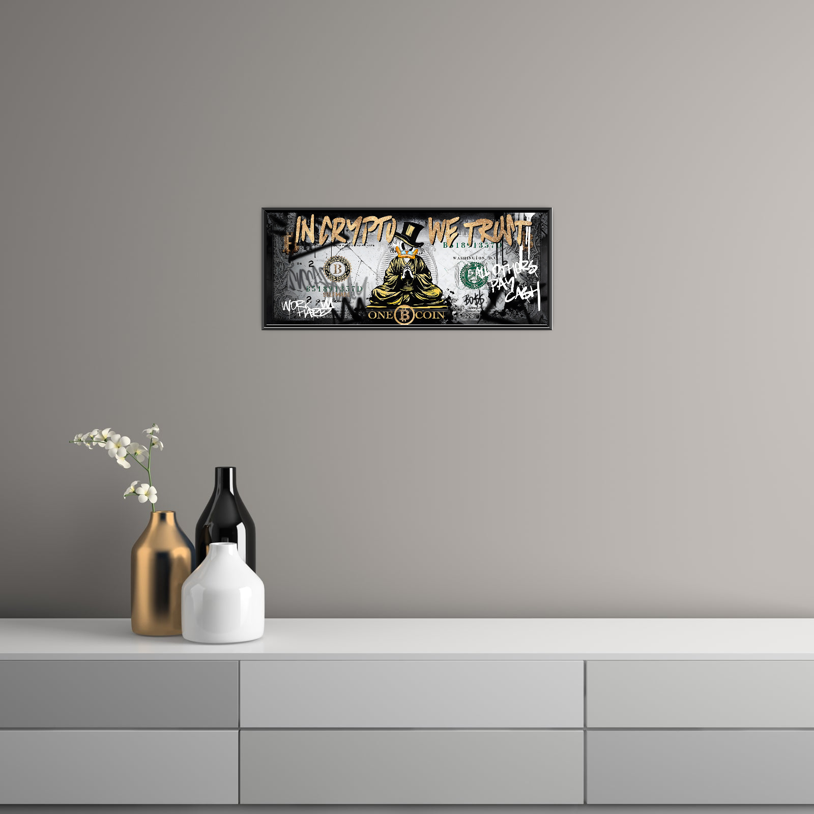 In Crypto We Trust – Pop Art Duck Edition