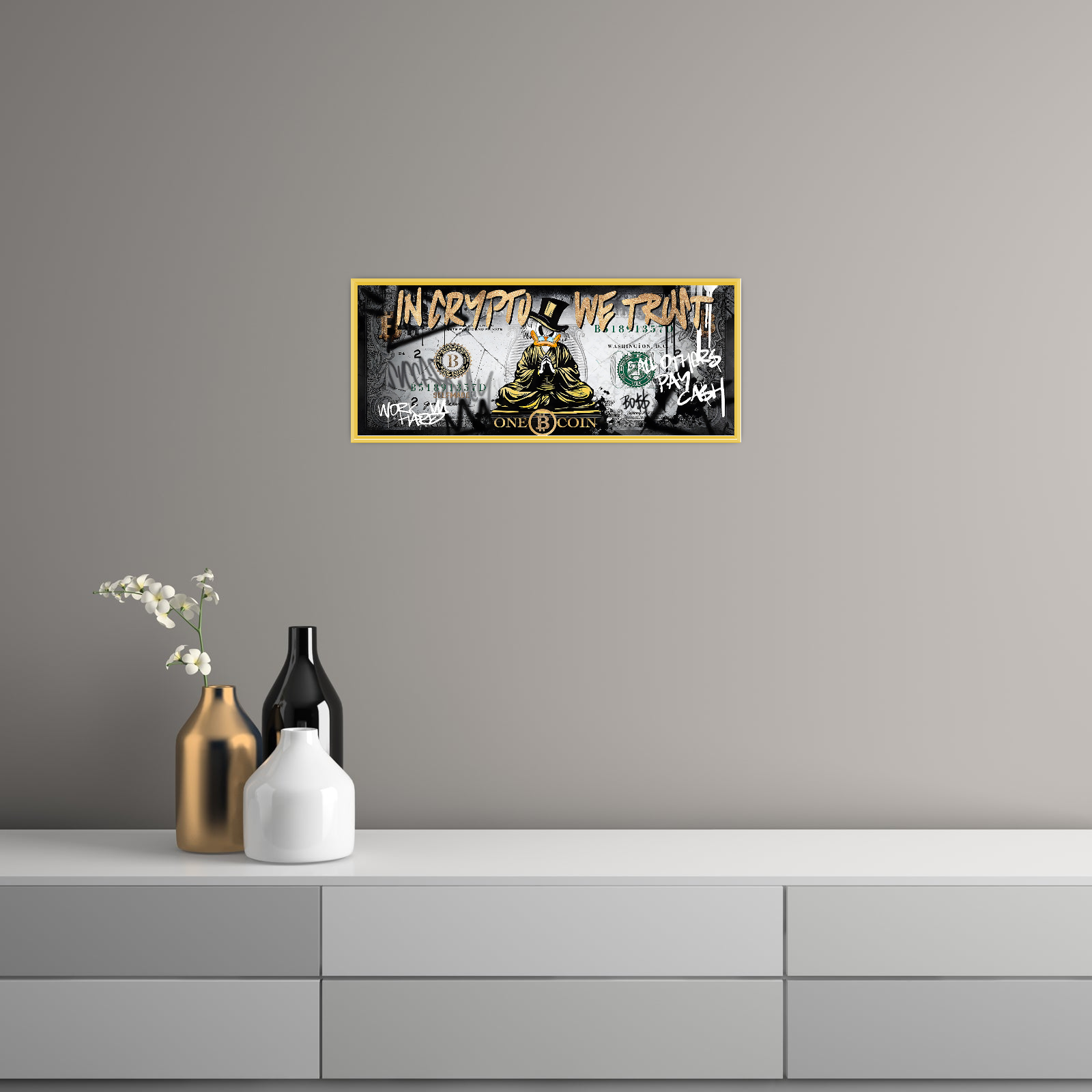 In Crypto We Trust – Pop Art Duck Edition