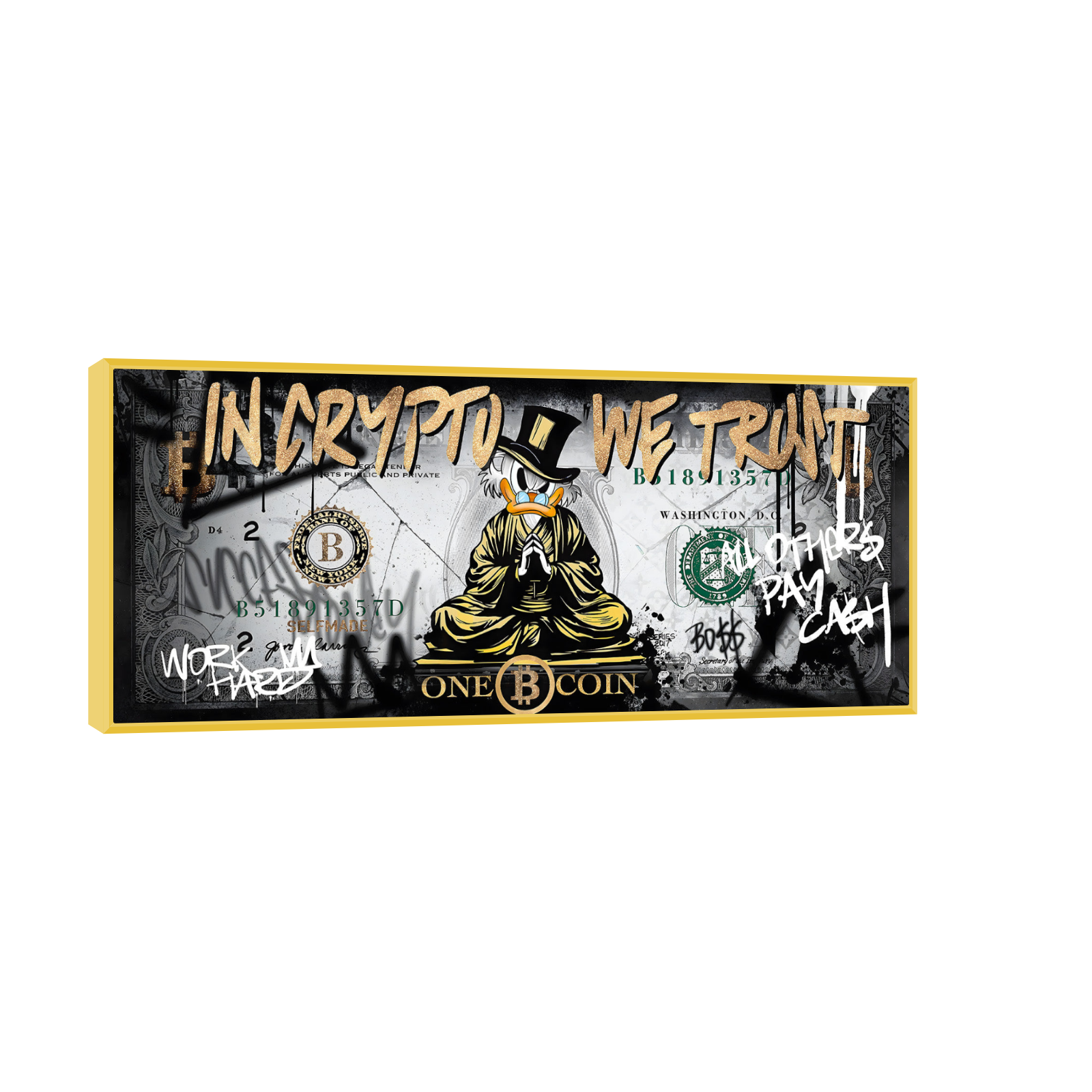 In Crypto We Trust – Pop Art Duck Edition