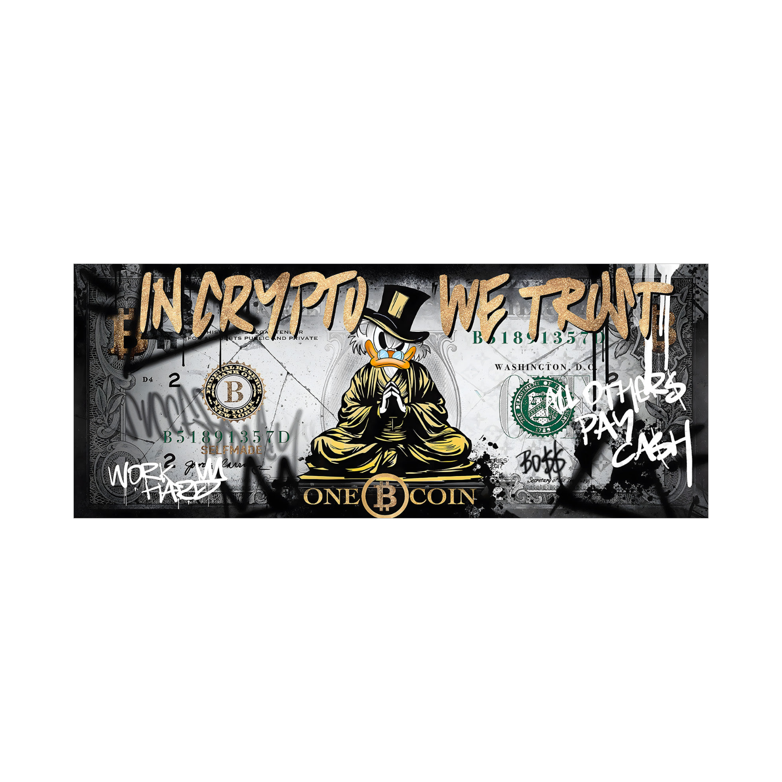 In Crypto We Trust – Pop Art Duck Edition