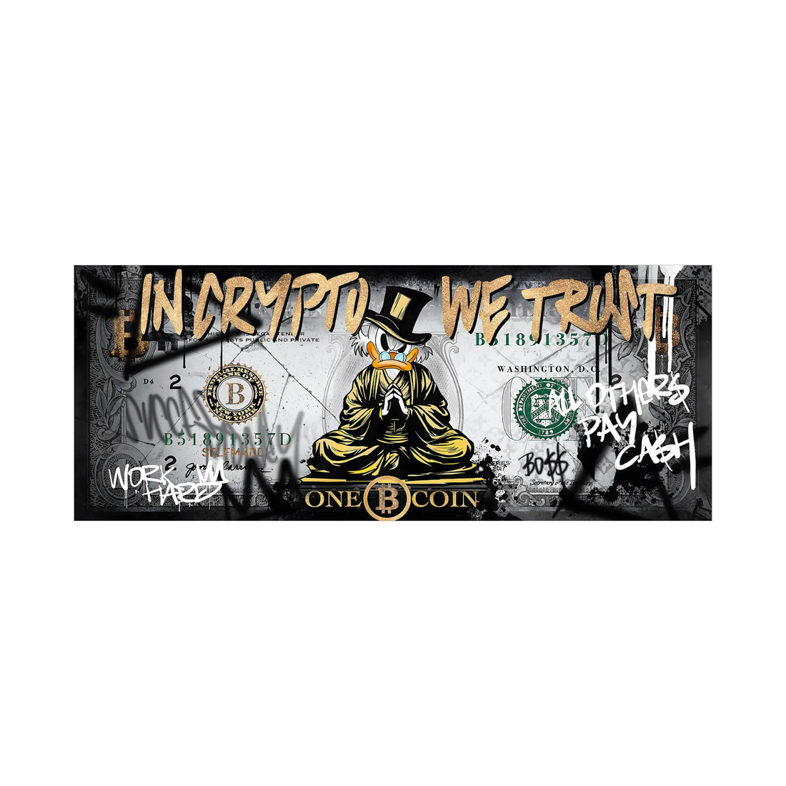 In Crypto We Trust – Pop Art Duck Edition