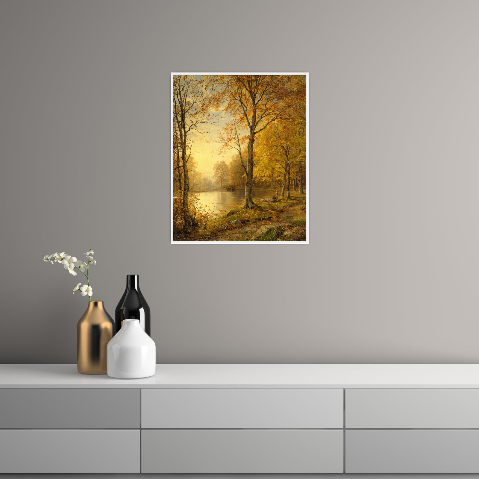 Umetnička slika ​Indian Summer, William Trost Richards na platnu - NS Canvas Shop