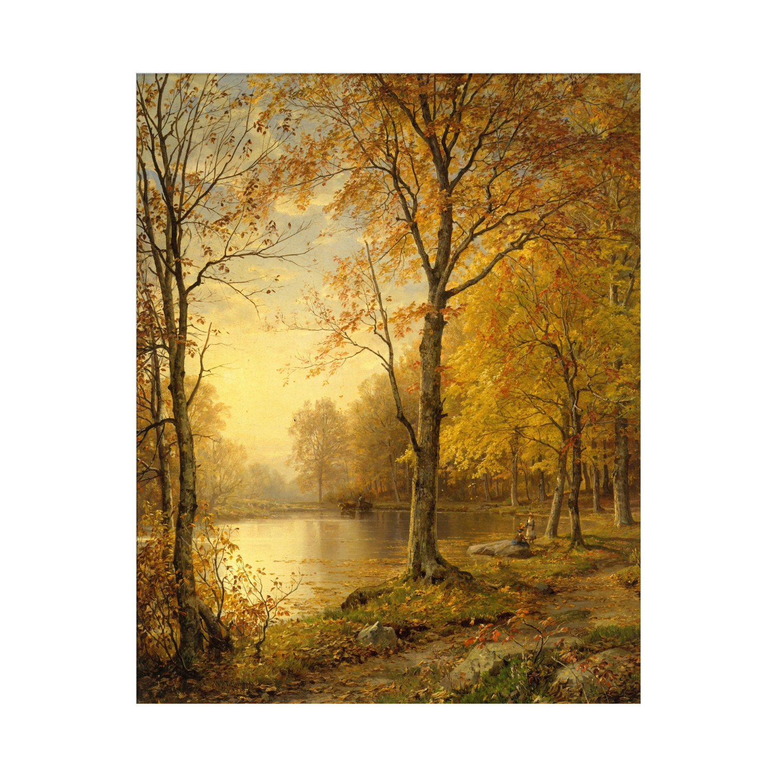 Umetnička slika ​Indian Summer, William Trost Richards na platnu - NS Canvas Shop