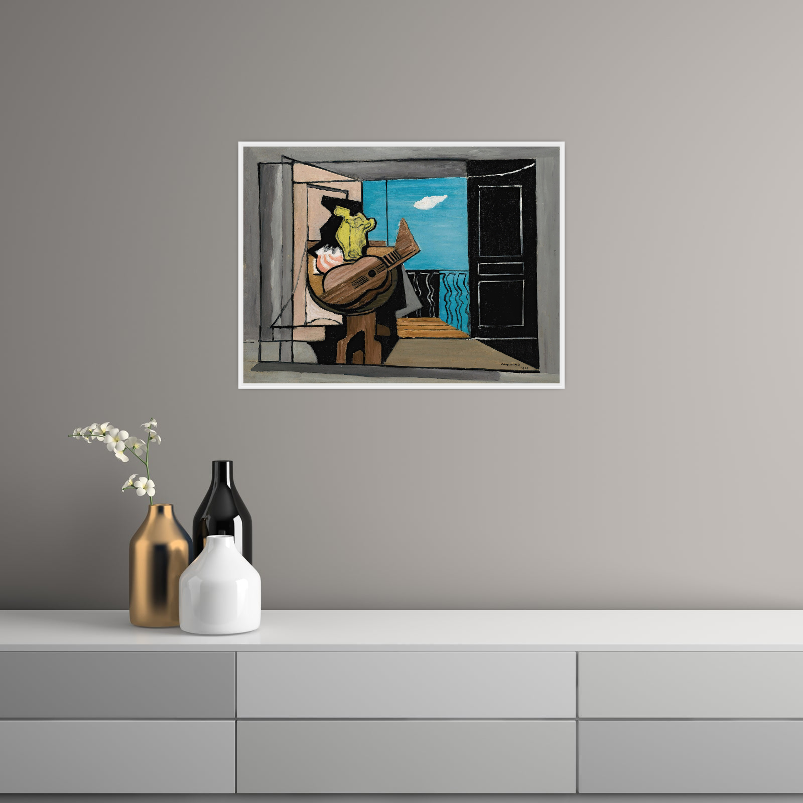 Umetnička slika ​Interieur Au Balcon, Louis Marcoussis na platnu - NS Canvas Shop