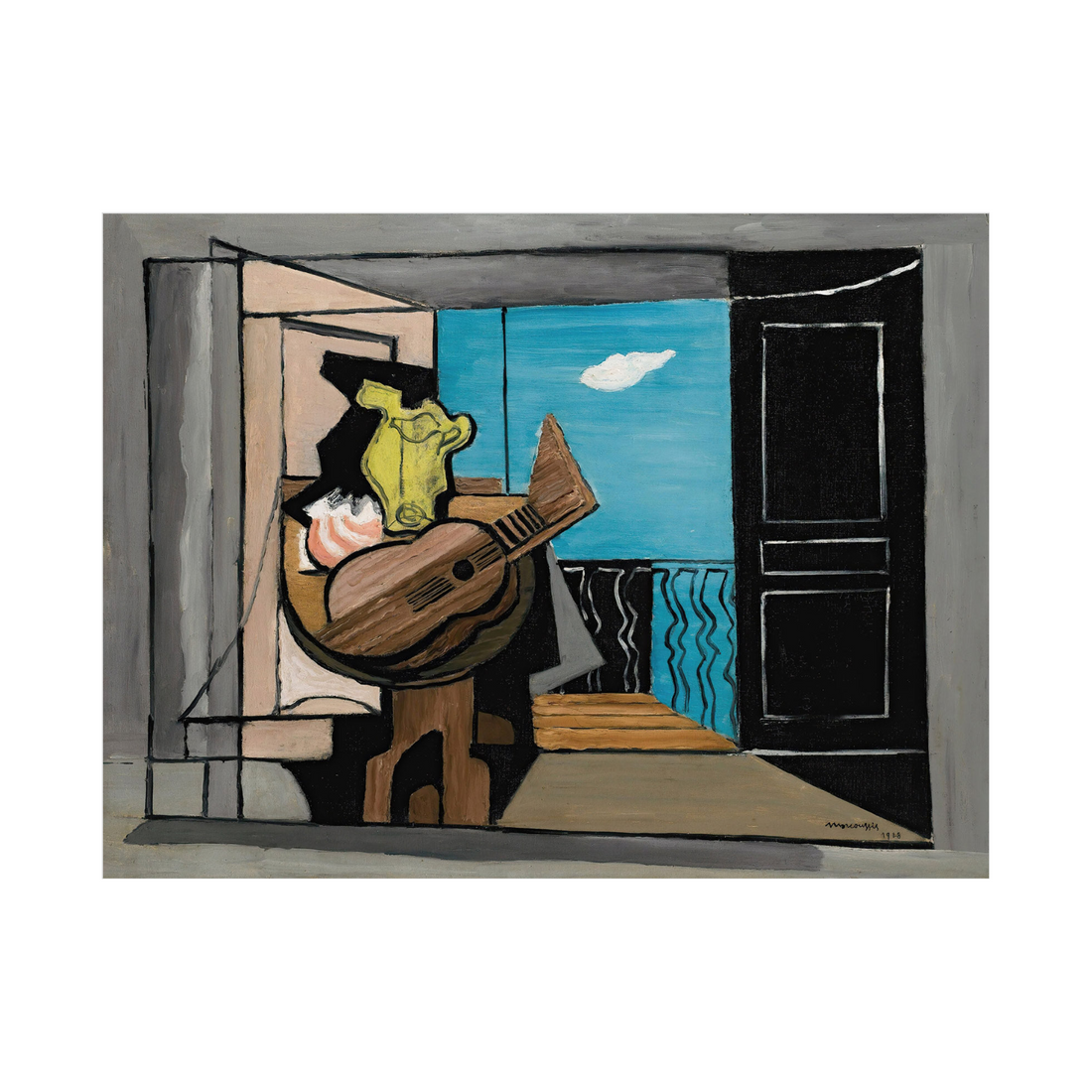 Umetnička slika ​Interieur Au Balcon, Louis Marcoussis na platnu - NS Canvas Shop