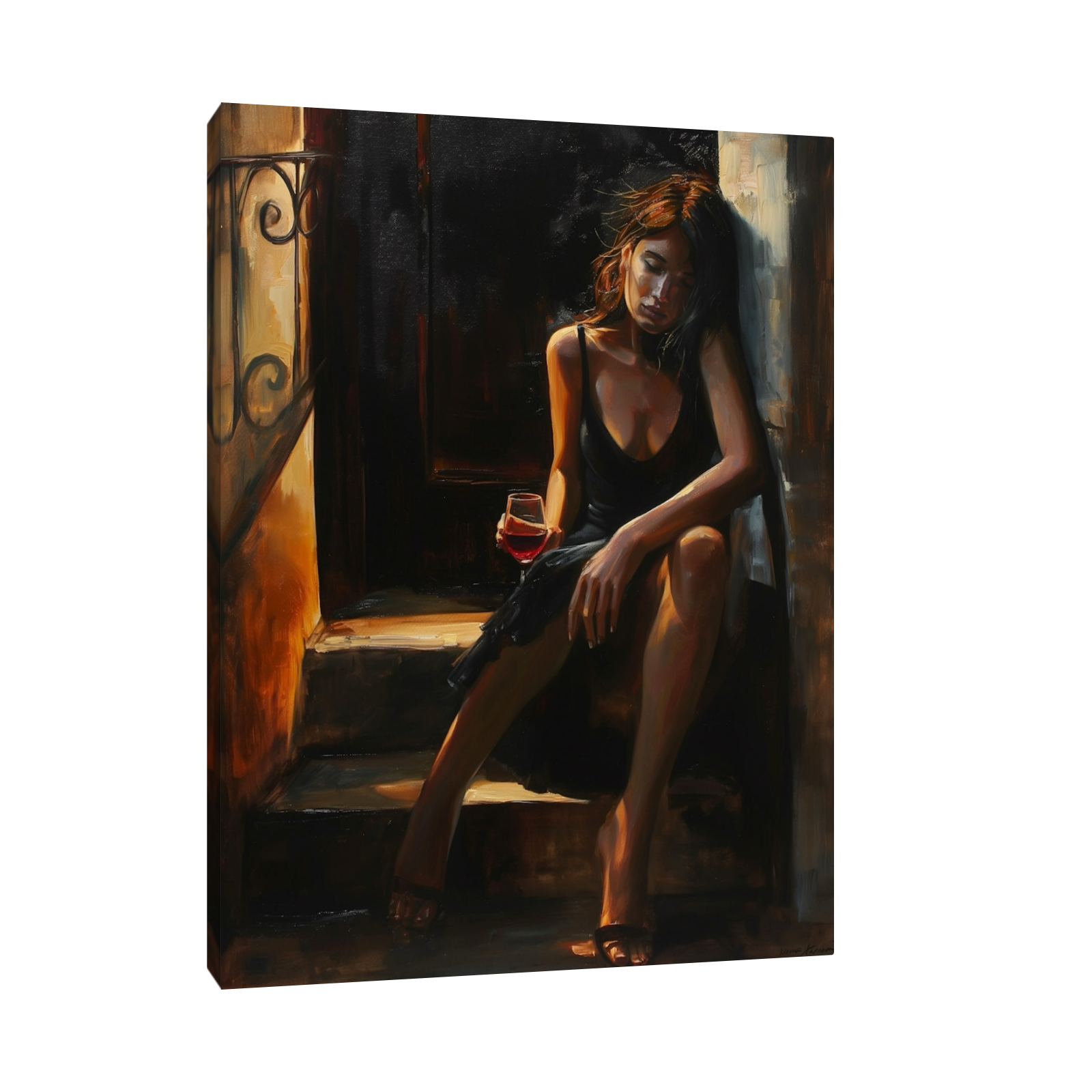 Umetnička slika ​Iščekivanje na platnu - NS Canvas Shop