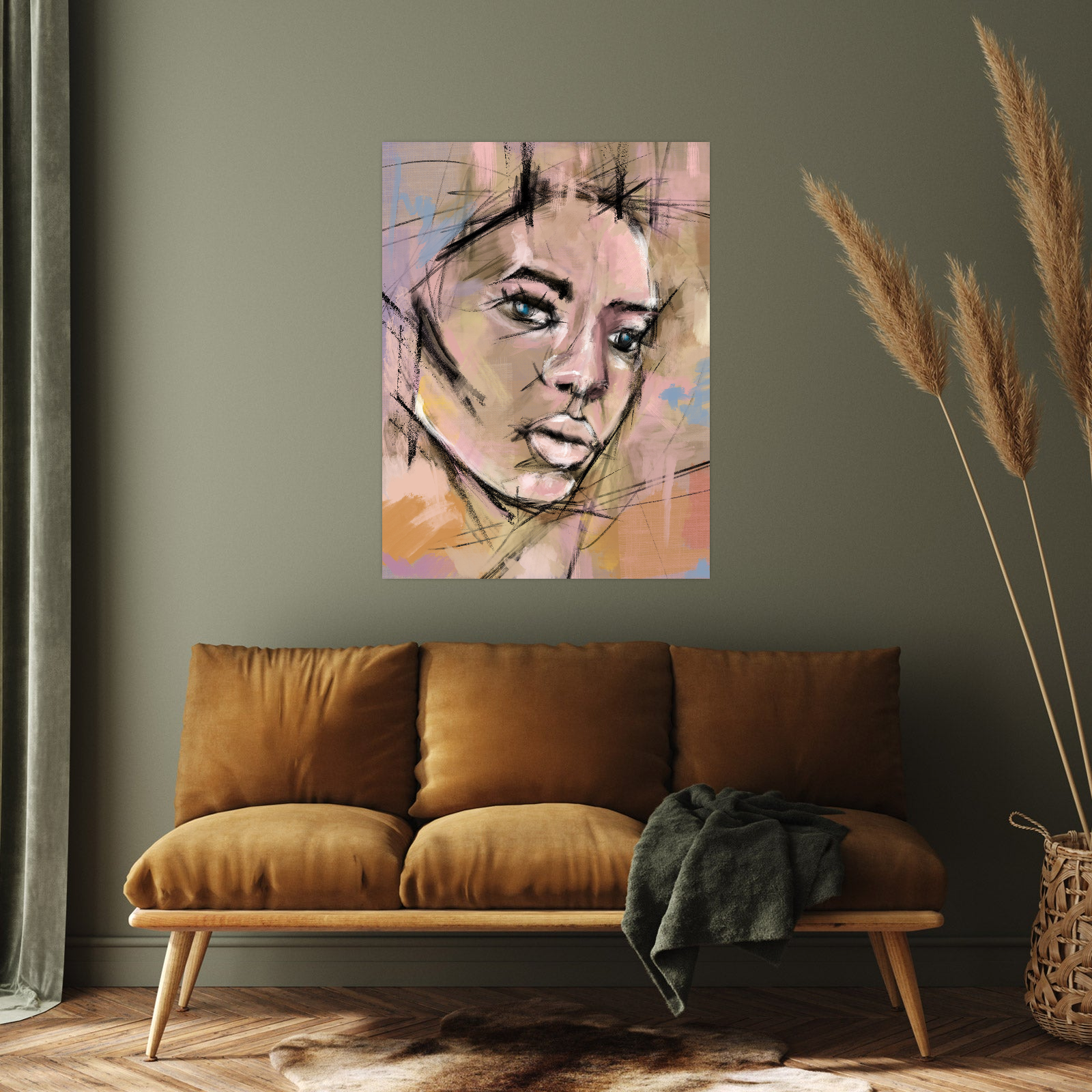 Umetnička slika ​Izvan Oblika na platnu - NS Canvas Shop