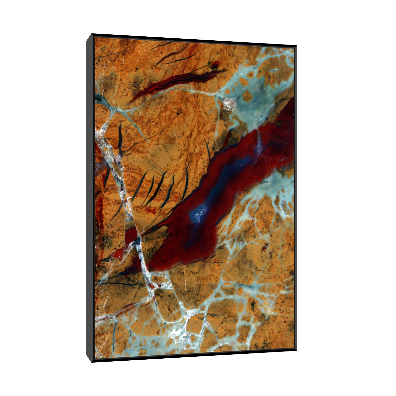Umetnička slika ​Jaspis sa karneolom (Pakistan) na platnu - NS Canvas Shop