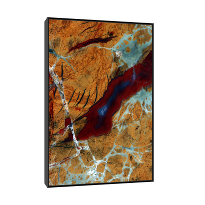 Umetnička slika ​Jaspis sa karneolom (Pakistan) na platnu - NS Canvas Shop