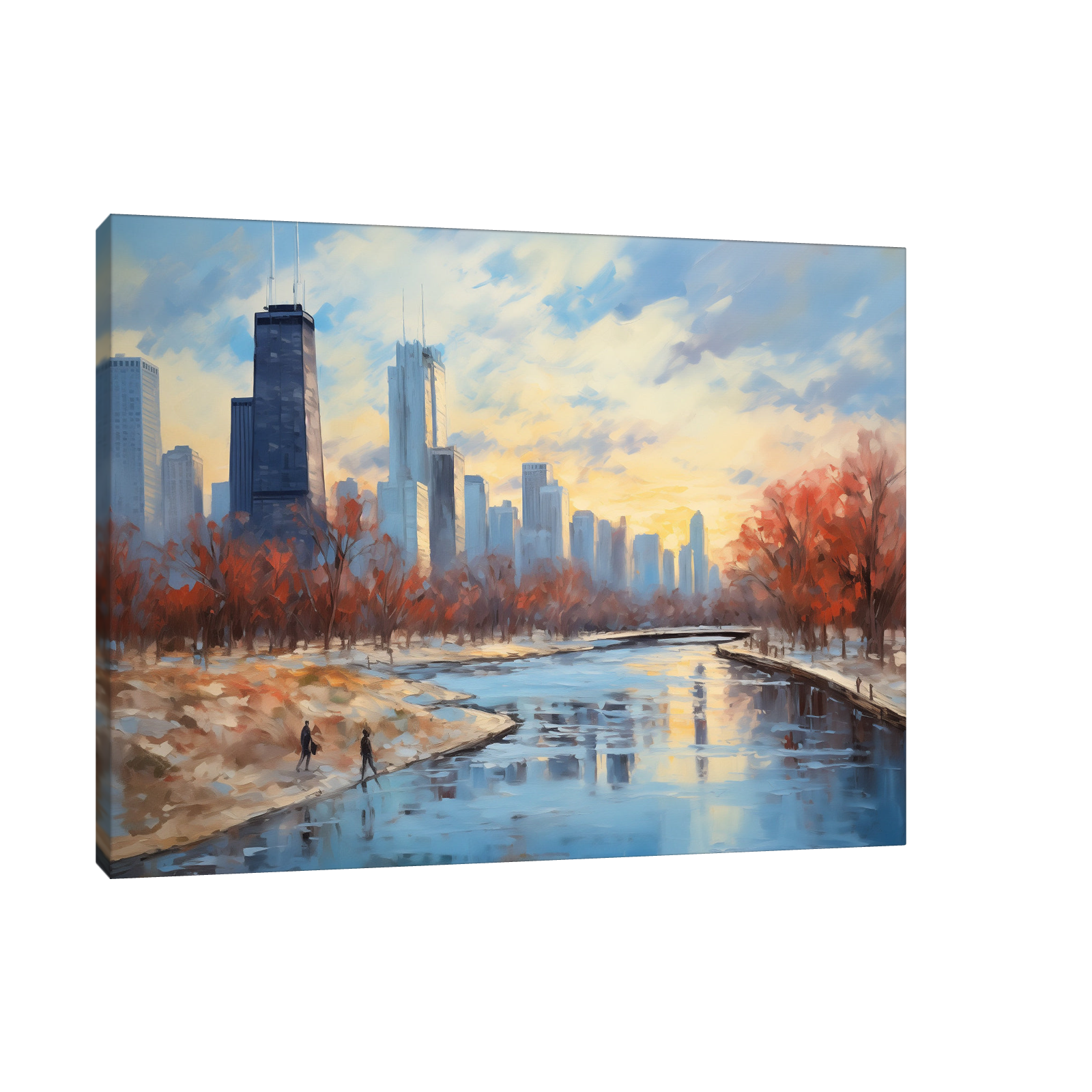 Umetnička slika ​Jesen u Čikagu na platnu - NS Canvas Shop