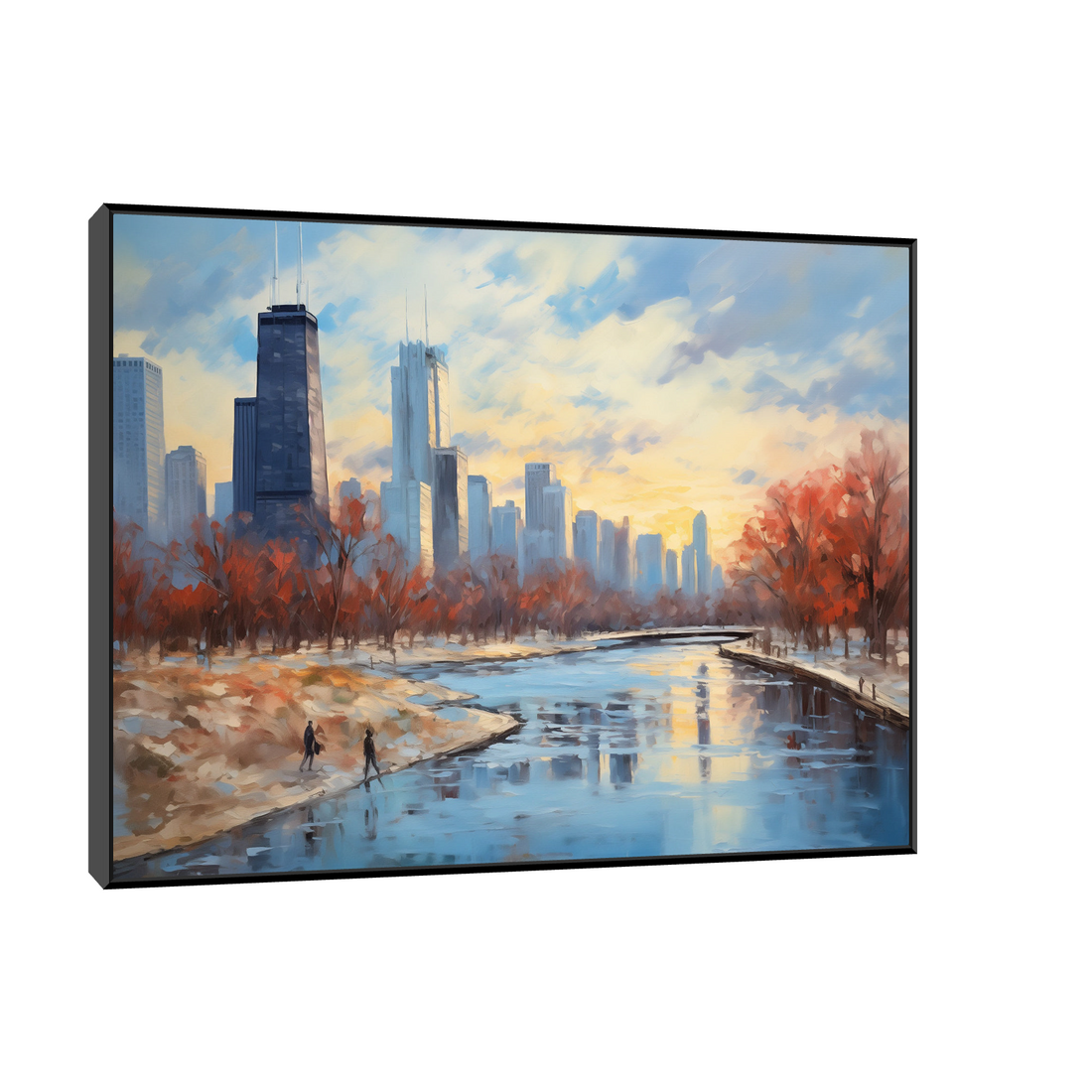 Umetnička slika ​Jesen u Čikagu na platnu - NS Canvas Shop
