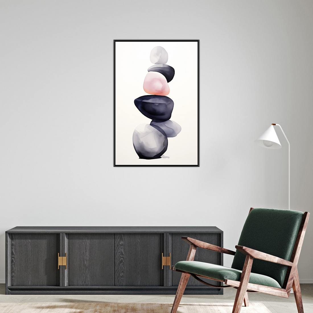 Umetnička slika ​Kamenčići II na platnu - NS Canvas Shop