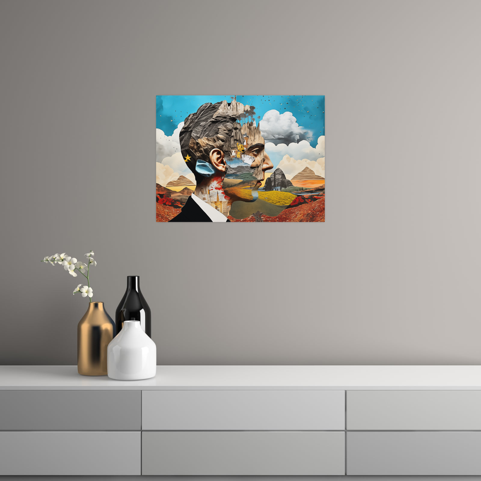 Umetnička slika ​Kolaž na platnu - NS Canvas Shop